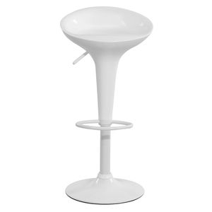 Silla bar Verona 67-88x44x42 cm blanco M+Design