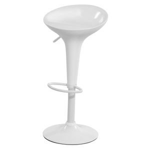 Silla bar Verona 67-88x44x42 cm blanco M+Design
