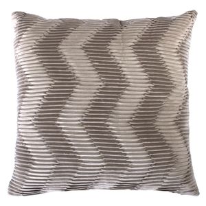 Cojín velvet 45x45cm zigzag taupe Wamsutta
