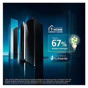 Nevecon Mabe no frost 631L MSL631LKLNG0 black glass