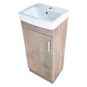 Mueble vanitorio con lavamanos Clarie lenga 82x40x42cm Stretto