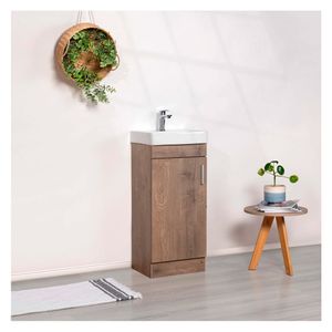 Mueble vanitorio con lavamanos Clarie lenga 82x40x42cm Stretto