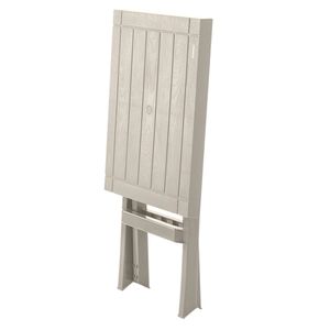 Mesa plegable Baru rectangular taupe plástico 60x50x73.2 cm Rimax