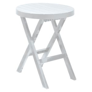 Mesa plegable Baru redondo plástico 60.7x60.7x74.4 cm Rimax