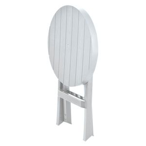 Mesa plegable Baru redondo plástico 60.7x60.7x74.4 cm Rimax