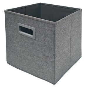 Canasto plegable alto textil melange 30x30x30cm Hacks&Racks