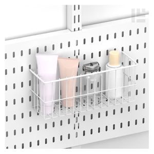 Canasto tablero alambre blanco 10x24x9cm Hacks&Racks