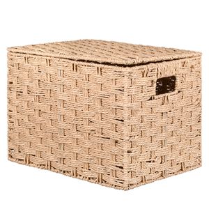 Caja organizadora rígida papel tejido M natural Hacks&Racks