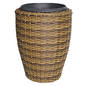 Maceta tejida fibra natural 65x38 cm Zarzal café Fercon