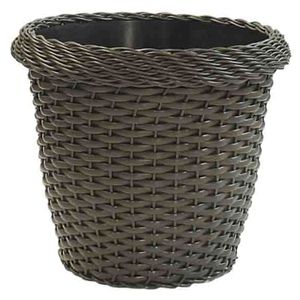 Maceta tejida fibra natural 22x12 cm Dagua wengue Fercon