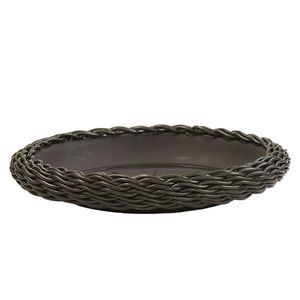 Plato tejido fibra natural 21 cm wengue Fercon