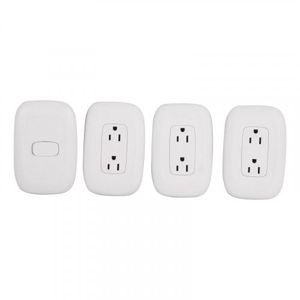 Kit Galica 3 Tomas Duplex + 1 Interruptor Sencillo 15A x127v