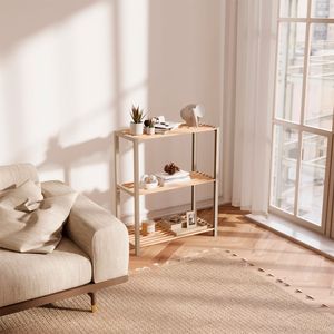 Estante 3 niveles beige 78x65x29cm Fixwood