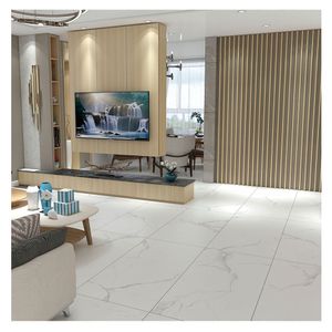 Porcelanato mármol blanco mate 60x120 cm 2.16 m2 Baldara
