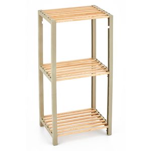 Estante 3 niveles beige 78x35x29cm Fixwood