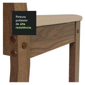 Comedor 4 sillas 77x80x80 cm Lucia M+Design