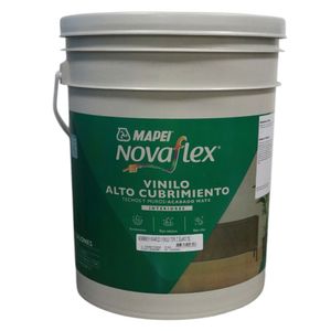 Vinilo techo/muro tipo 3 blanco x5gal Novaflex