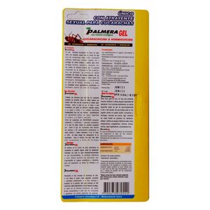 Insecticida palmera gel cucarachas x12g