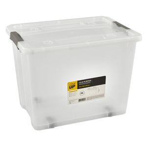 Caja organizadora plástico 20L blanco Cotidiana