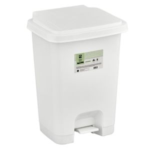 Basurero pedal frontal blanco 25L M+Design