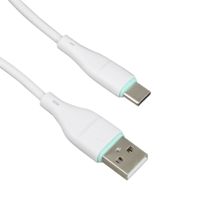 Cable USB Jaltech Blanco A Tipo C 1 Metro Jal-06