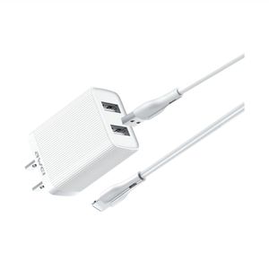 Adaptador Cargador Awei con Cable C15T-US 1w Blanco