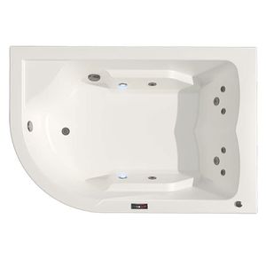 Jacuzzi Fiji de empotrar derecha 183x124x55 cm blanco Wai
