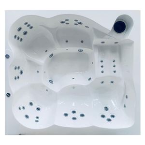 Jacuzzi Marsella empotrar con calentador a GP 10 lt 222x206x80 cm blanco Wai