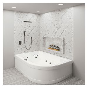 Jacuzzi Fiji de empotrar con mantenedor de temperatura 183x124x55 cm blanco Wai